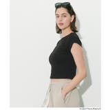 リブワイドネックTシャツ | coca | 詳細画像12 