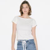 リブワイドネックTシャツ | coca | 詳細画像1 