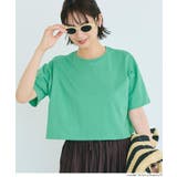 [Green] | クロップドワイドTシャツ | coca