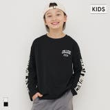 袖プリント長袖Tシャツ | coca | 詳細画像1 