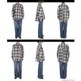 ドルマンスリーブチェックシャツ | coca | 詳細画像19 