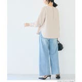 〈セットアップ対応〉バックゴールドジップノーカラーブラウス | coca | 詳細画像11