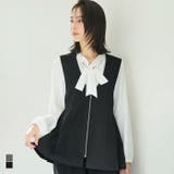 【セレモニー】タックペプラムベスト | coca | 詳細画像1 