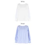 バックジップノーカラーブラウス | coca | 詳細画像21 