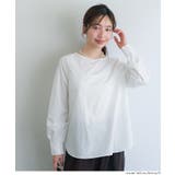 ［White］ | バックジップノーカラーブラウス | coca