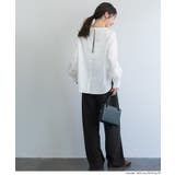 バックジップノーカラーブラウス | coca | 詳細画像9 