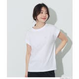 ［A］ | 〈４サイズ展開〉フレンチスリーブ刺繍Tシャツ | coca