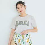 〈26ss新色登場〉着回し力抜群！シンプル可愛いクルーネックロゴTシャツ | coca | 詳細画像1 