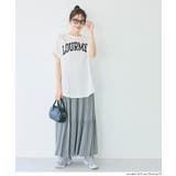 テールカットカレッジビッグTシャツ レディース | coca | 詳細画像16 