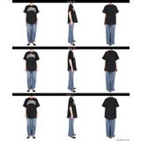 テールカットカレッジビッグTシャツ レディース | coca | 詳細画像25 