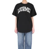 テールカットカレッジビッグTシャツ レディース | coca | 詳細画像6 