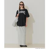 テールカットカレッジビッグTシャツ レディース | coca | 詳細画像9 