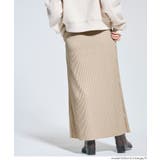 【DAILY WARM】裏起毛ランダムリブロングIラインスカート | coca | 詳細画像12 