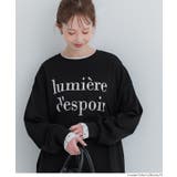 ［Black］ | コットンビッグシルエットロゴTシャツ | coca