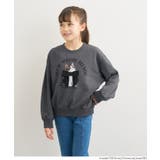 ネコリボンスウェットトップス | coca | 詳細画像8 