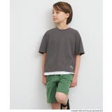 ［Charcoal］ | レイヤード半袖Tシャツ | coca
