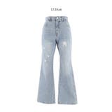 フレアクラッシュデニムパンツ レディース | coca | 詳細画像11 