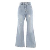 フレアクラッシュデニムパンツ レディース | coca | 詳細画像2 