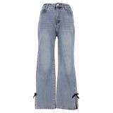 さりげない可愛さをプラス。ベロアリボンデニム | coca | 詳細画像2