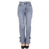 さりげない可愛さをプラス。ベロアリボンデニム | coca | 詳細画像3