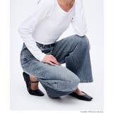 ムーヴデニムワイドパンツ | coca | 詳細画像13 