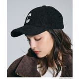 カジュアルに素材で季節感プラス。ボアロゴキャップ | coca | 詳細画像14 