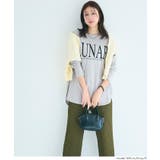 ボートネックロゴロングTシャツ | coca | 詳細画像13 