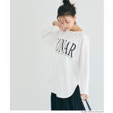 ボートネックロゴロングTシャツ | coca | 詳細画像8 