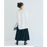 ボートネックロゴロングTシャツ | coca | 詳細画像10 