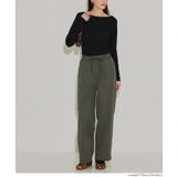 【DAILY WARM】ウォッシャブル ナイロン微起毛タックパンツ レディース | coca | 詳細画像11 