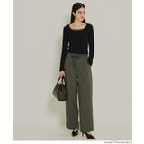 【DAILY WARM】ウォッシャブル ナイロン微起毛タックパンツ レディース | coca | 詳細画像13 