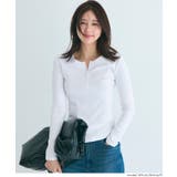 ［White］ | ヘンリーネックロングTシャツ | coca