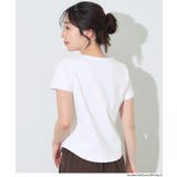 シルキースムースラウンド半袖Tシャツ レディース | coca | 詳細画像8 