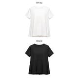 異素材切替で華やぐタックフレアTシャツ | coca | 詳細画像18 