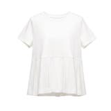 異素材切替で華やぐタックフレアTシャツ | coca | 詳細画像2 