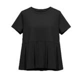 異素材切替で華やぐタックフレアTシャツ | coca | 詳細画像3 