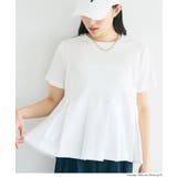 異素材切替で華やぐタックフレアTシャツ | coca | 詳細画像6 