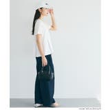 異素材切替で華やぐタックフレアTシャツ | coca | 詳細画像9 