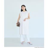 ［White］ | ノースリーブカットワンピース | coca
