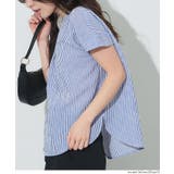 ［Blue］ | 〈４サイズ展開〉とろみサッカースキッパーシャツ | coca
