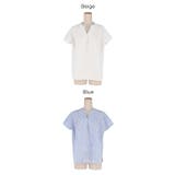 〈４サイズ展開〉とろみサッカースキッパーシャツ | coca | 詳細画像17 