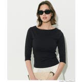 なめらかな着心地が魅力の、7分丈ボートネックスムーストップス 【４サイズ展開】 | coca | 詳細画像17 