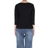 なめらかな着心地が魅力の、7分丈ボートネックスムーストップス 【４サイズ展開】 | coca | 詳細画像6 