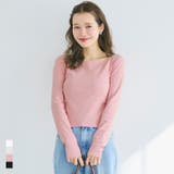 ボートネックリブTシャツ | coca | 詳細画像1 