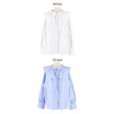 襟フリルオーバーサイズシャツ | coca | 詳細画像21 