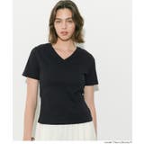 すっきりVネックで上品な抜け感を叶える スムーストップス〈４サイズ展開〉 | coca | 詳細画像14 