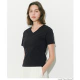 すっきりVネックで上品な抜け感を叶える スムーストップス〈４サイズ展開〉 | coca | 詳細画像16 