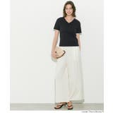 すっきりVネックで上品な抜け感を叶える スムーストップス〈４サイズ展開〉 | coca | 詳細画像17 