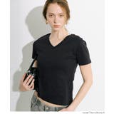 すっきりVネックで上品な抜け感を叶える スムーストップス〈４サイズ展開〉 | coca | 詳細画像19 