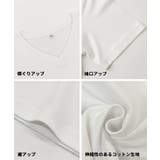 すっきりVネックで上品な抜け感を叶える スムーストップス〈４サイズ展開〉 | coca | 詳細画像21 
